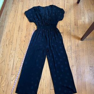 Black Polka Dot Madewell Jumpsuit, size small